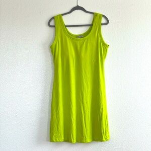 Super soft lime green dress, size XL